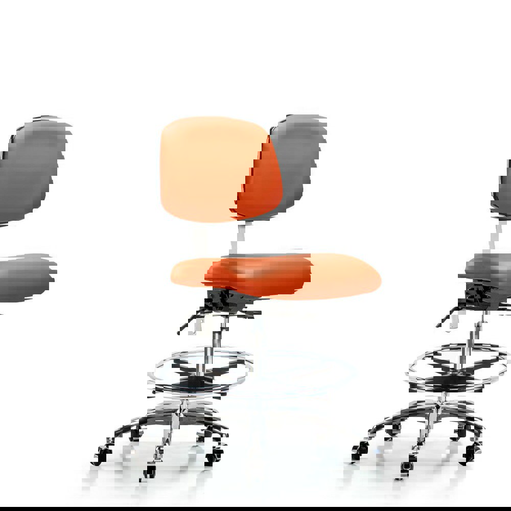 Task Chair: Vinyl, Orange Kist