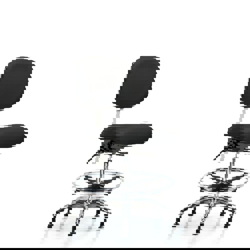 Task Chair: Vinyl, Black