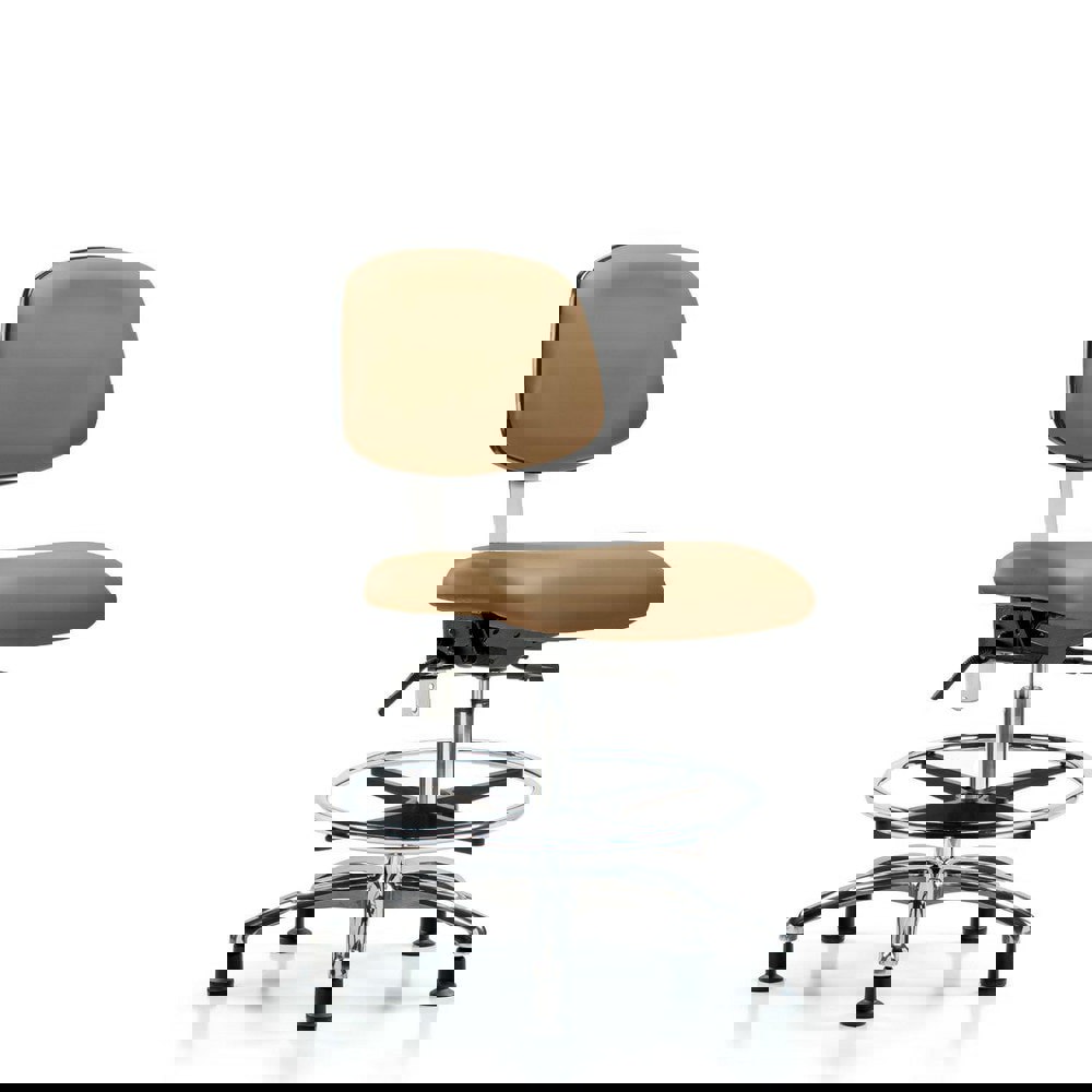 Task Chair: Vinyl, Taupe