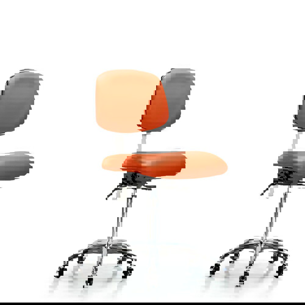 Task Chair: Vinyl, Orange Kist