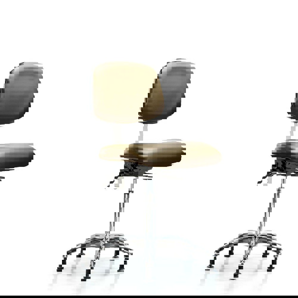 Task Chair: Vinyl, Taupe