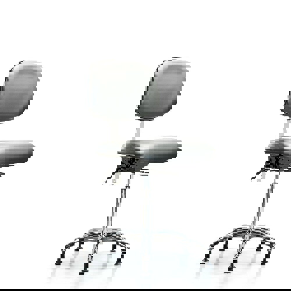 Task Chair: Vinyl, Sterling