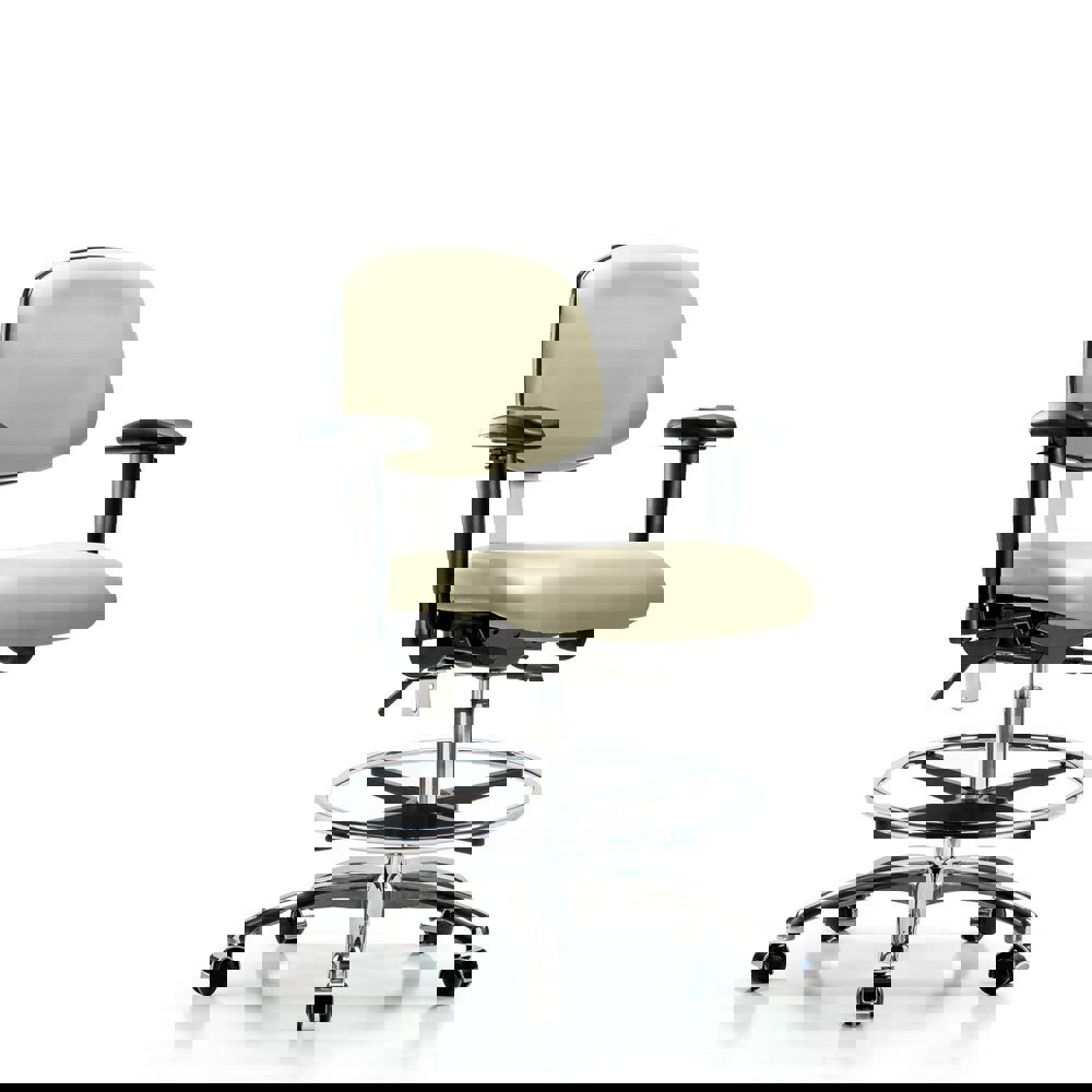 Task Chair: Vinyl, Adobe White