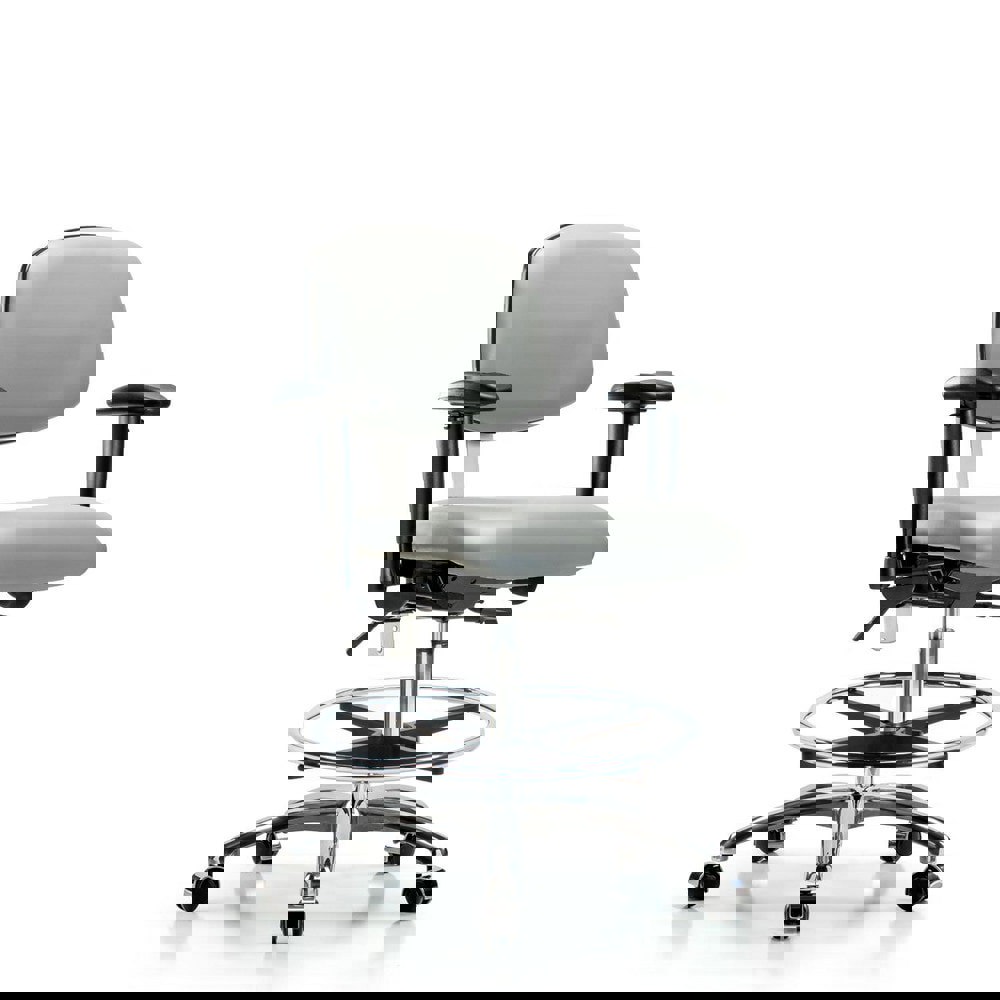 Task Chair: Vinyl, Dove