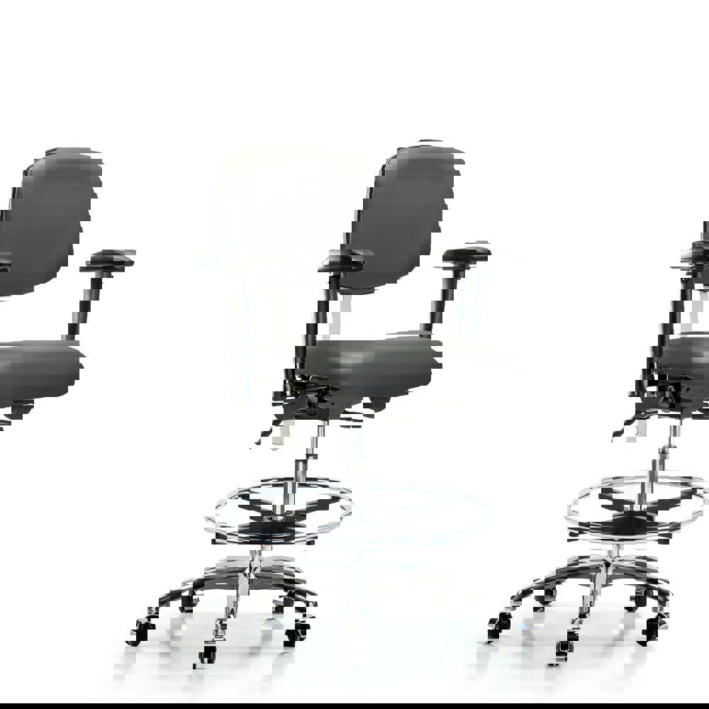 Task Chair: Vinyl, Carbon