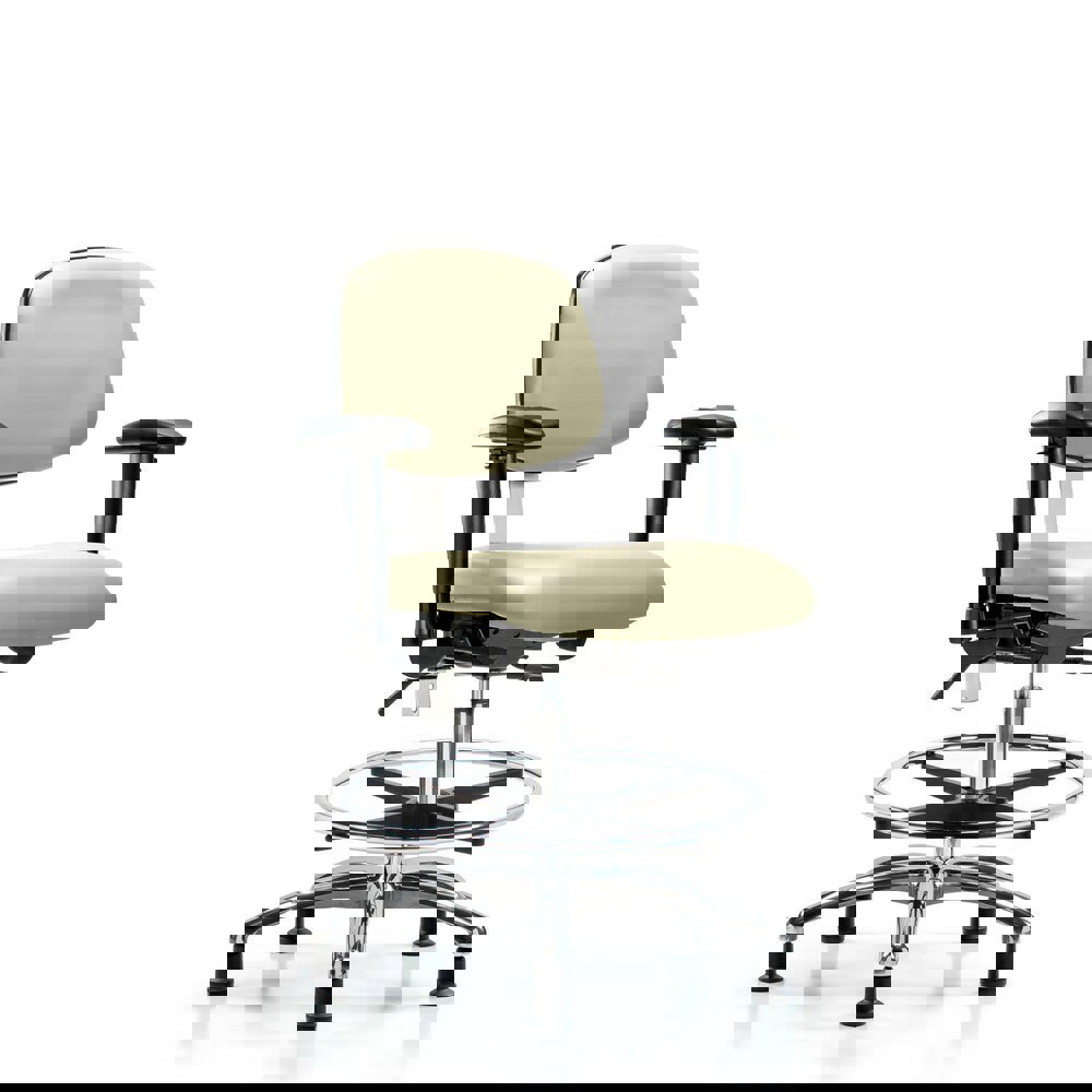 Task Chair: Vinyl, Adobe White