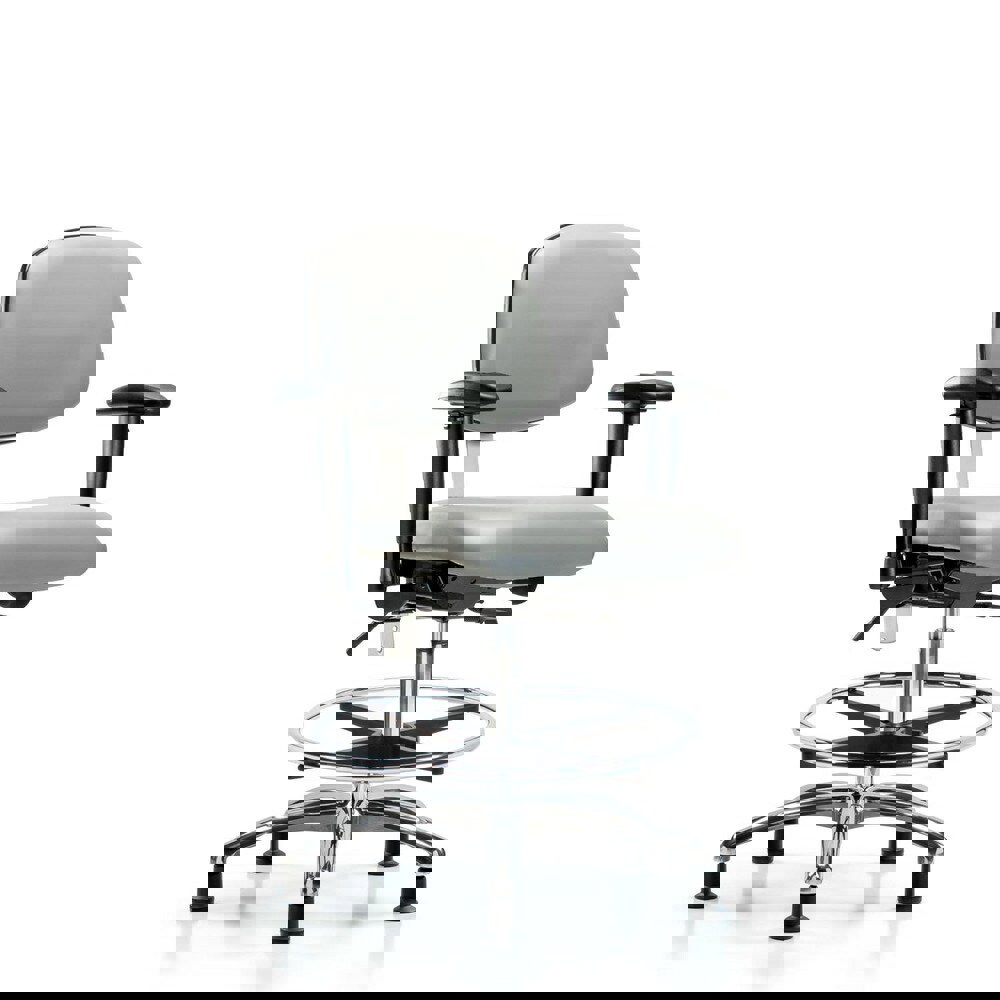 Task Chair: Vinyl, Dove