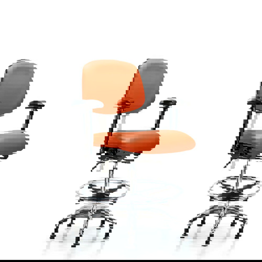 Task Chair: Vinyl, Orange Kist