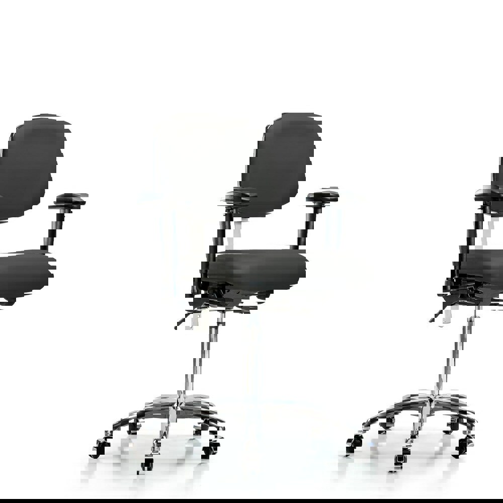 Task Chair: Vinyl, Charcoal