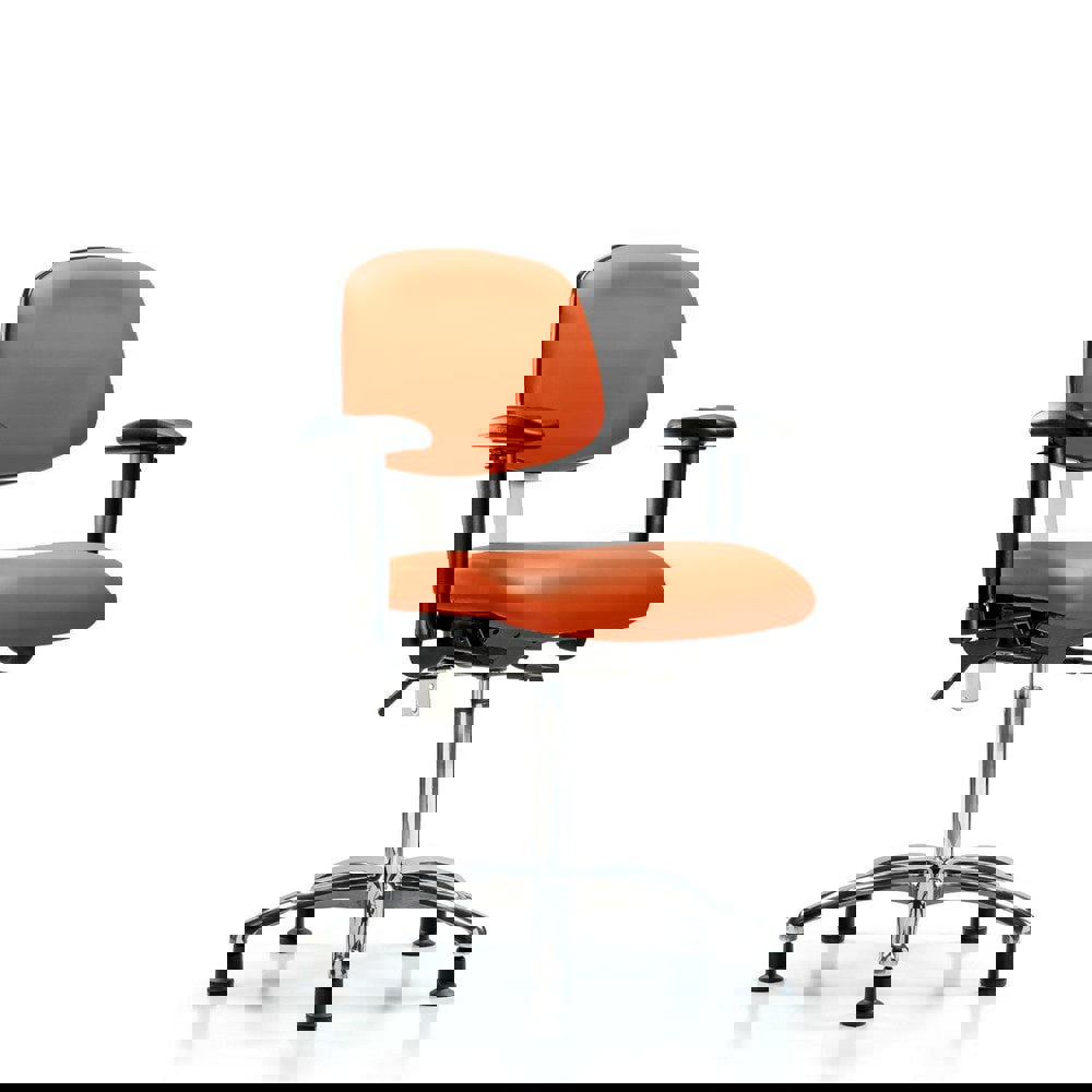 Task Chair: Vinyl, Orange Kist