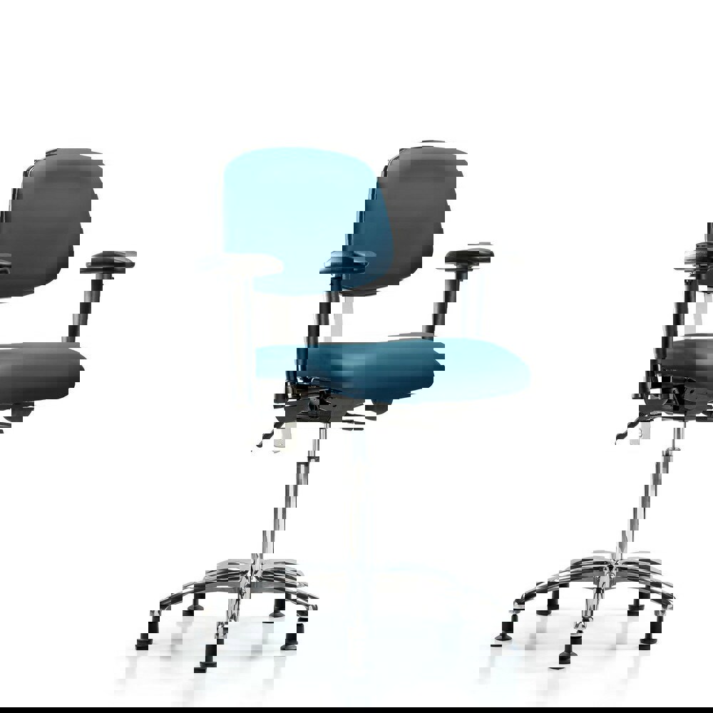 Task Chair: Vinyl, Marine Blue