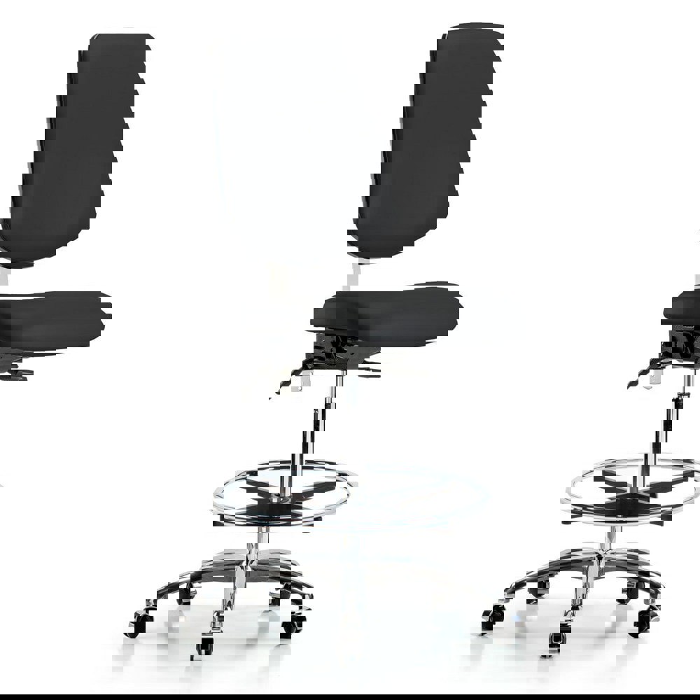 Task Chair: Vinyl, Black