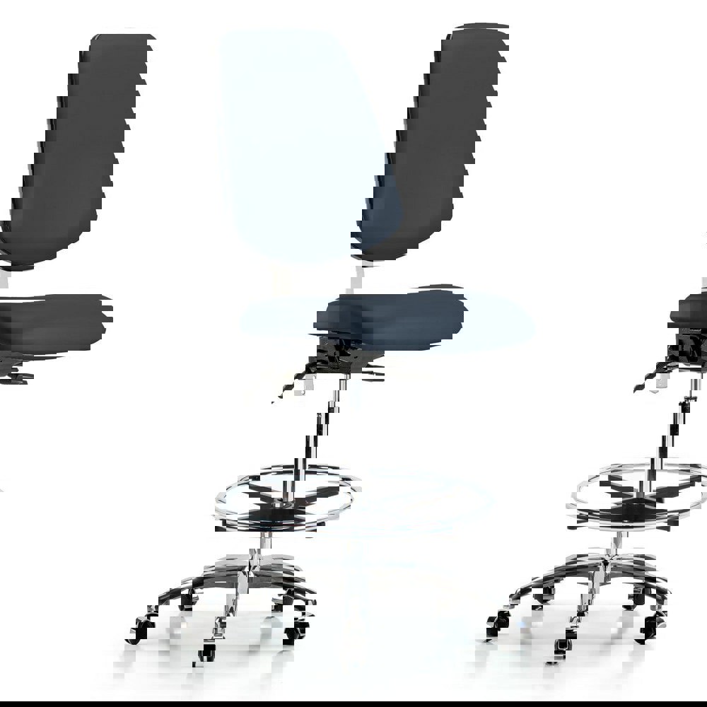 Task Chair: Vinyl, Imperial Blue