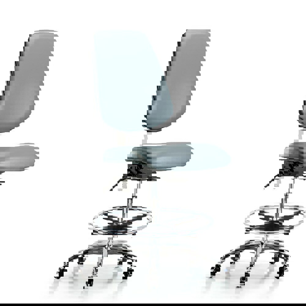 Task Chair: Vinyl, Storm