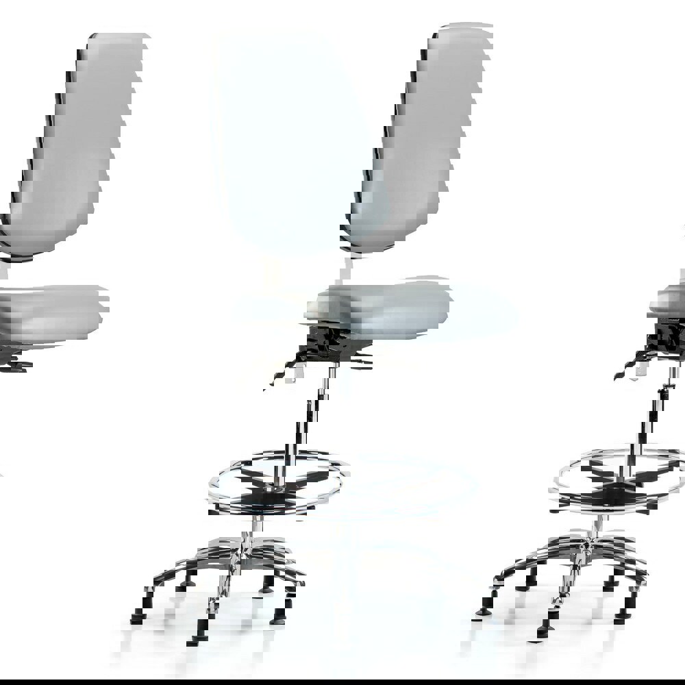 Task Chair: Vinyl, Dove