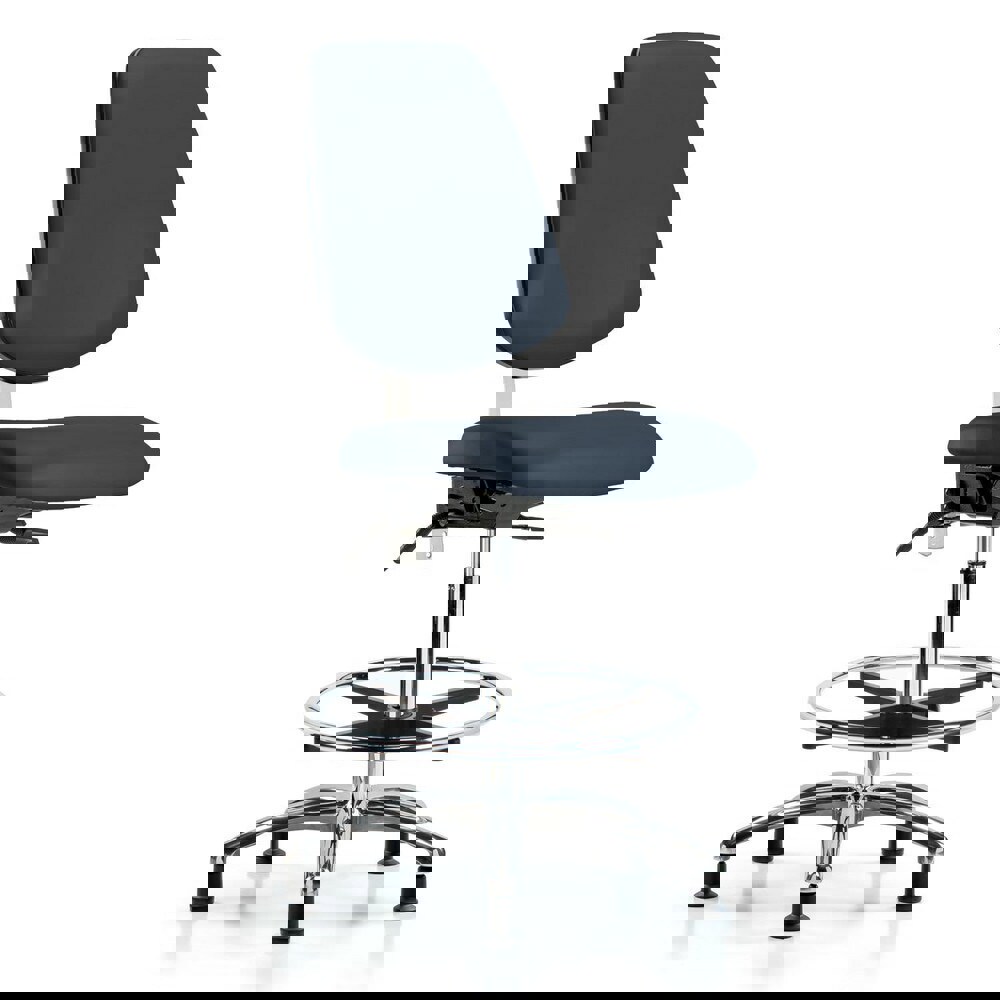 Task Chair: Vinyl, Imperial Blue