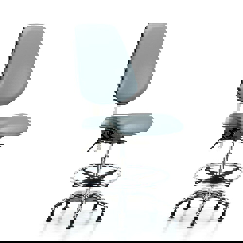 Task Chair: Vinyl, Storm