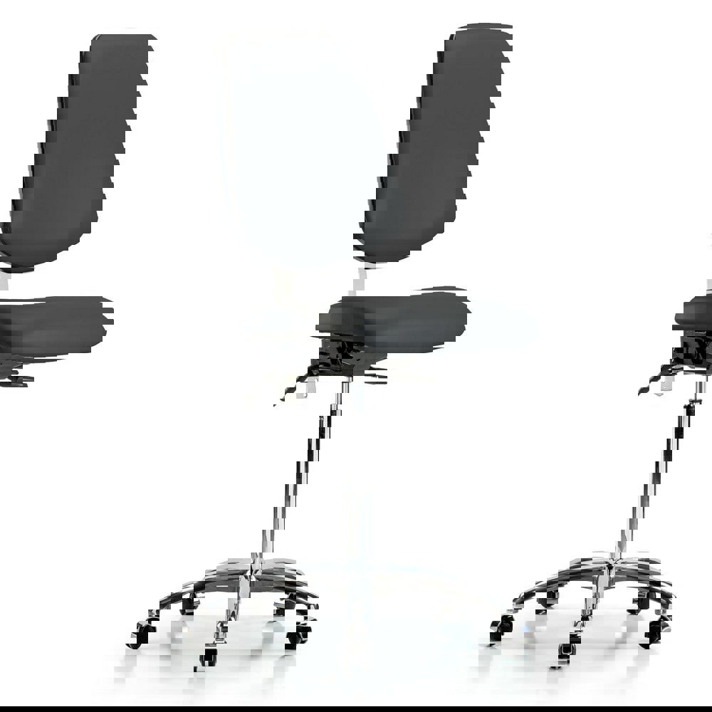 Task Chair: Vinyl, Charcoal