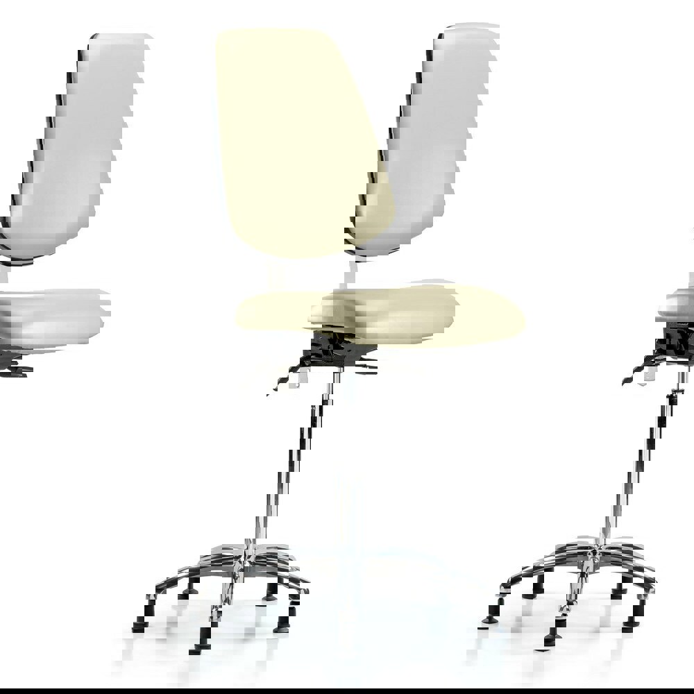 Task Chair: Vinyl, Adobe White