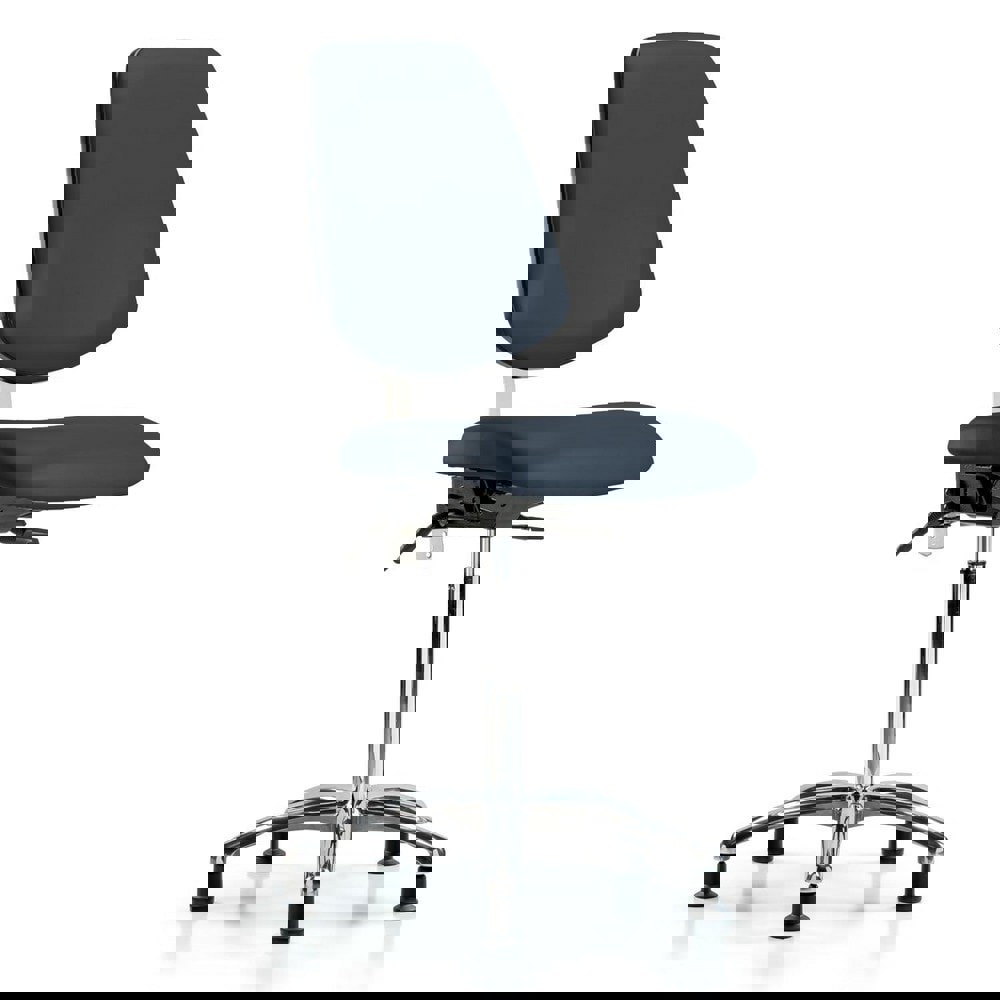 Task Chair: Vinyl, Imperial Blue