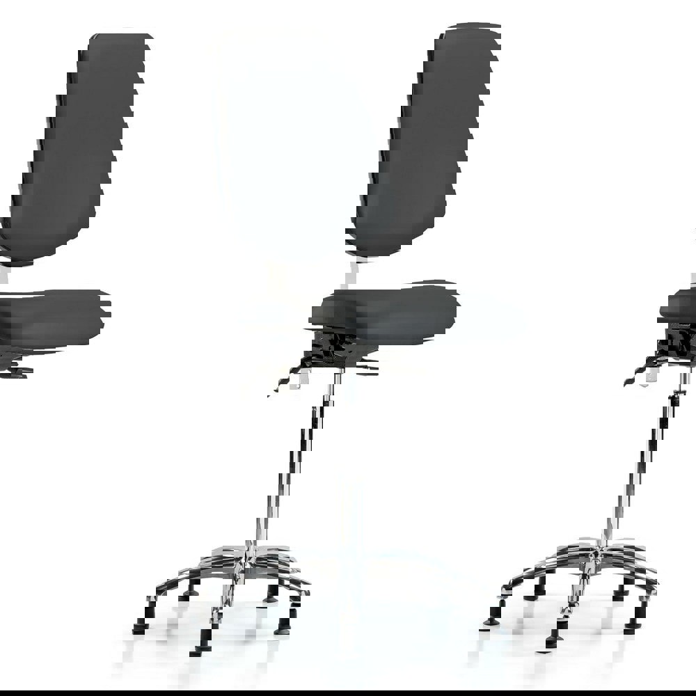 Task Chair: Vinyl, Charcoal