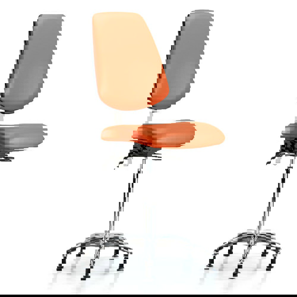 Task Chair: Vinyl, Orange Kist