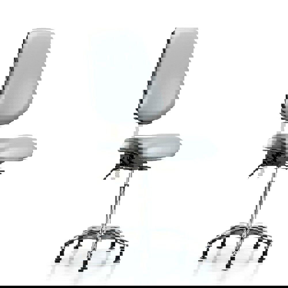 Task Chair: Vinyl, Sterling