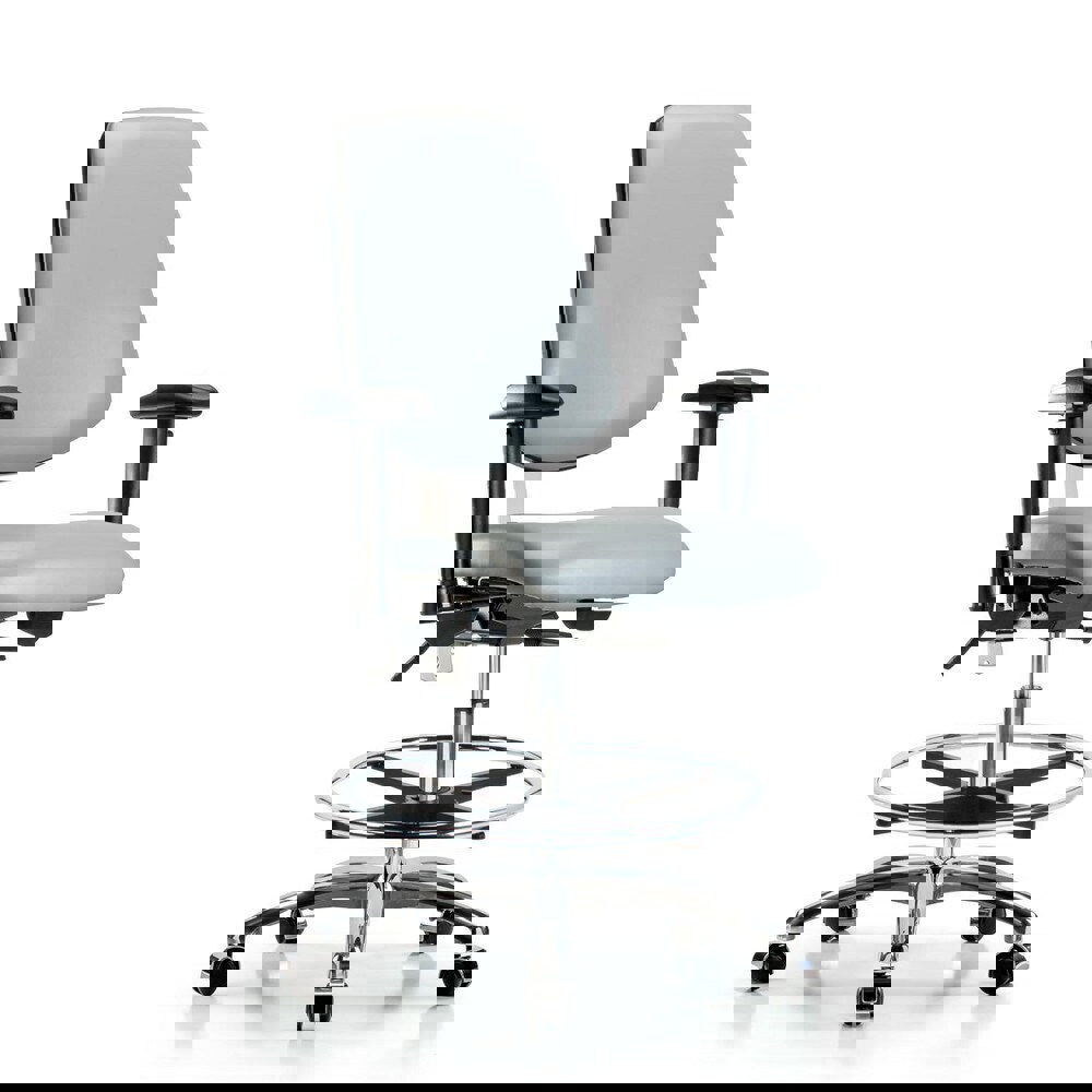 Task Chair: Vinyl, Dove