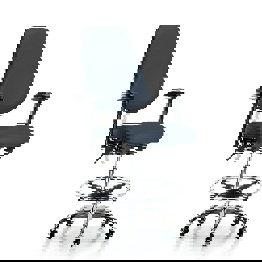 Task Chair: Vinyl, Imperial Blue