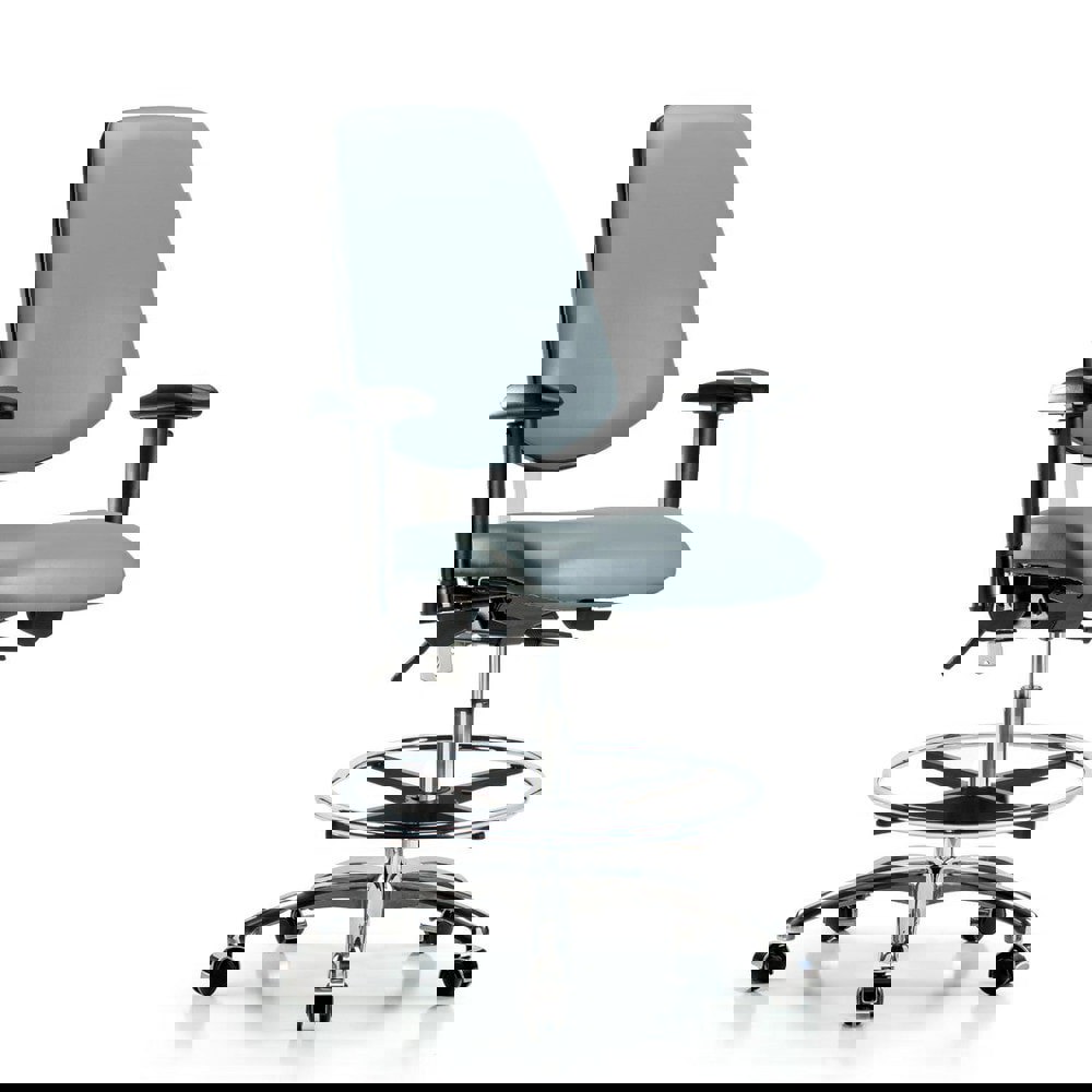 Task Chair: Vinyl, Storm