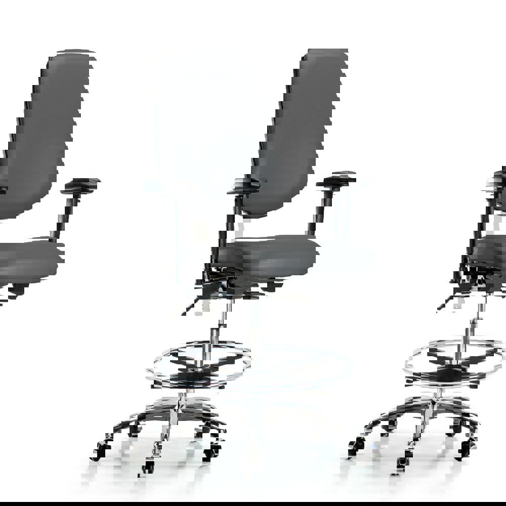 Task Chair: Vinyl, Carbon