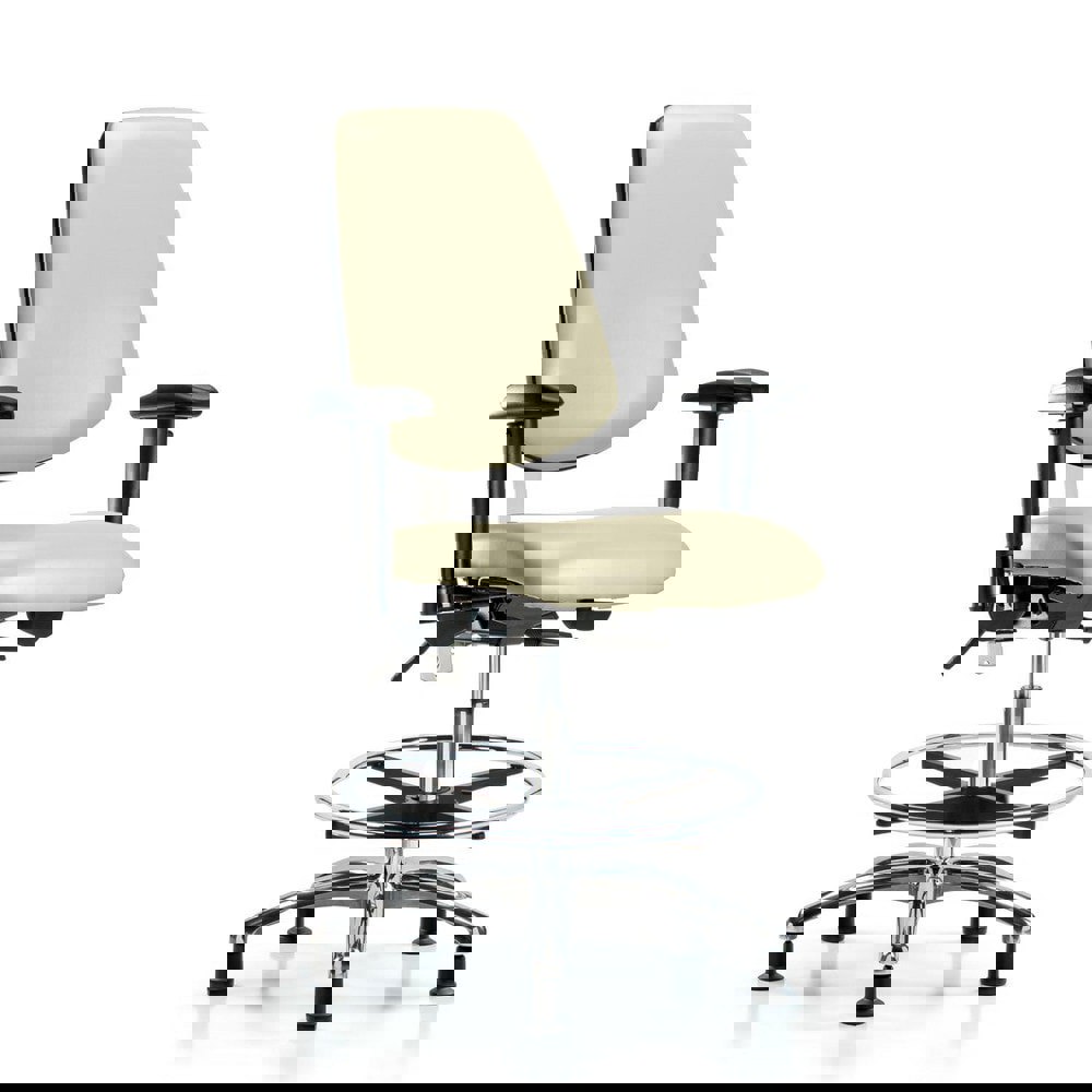 Task Chair: Vinyl, Adobe White