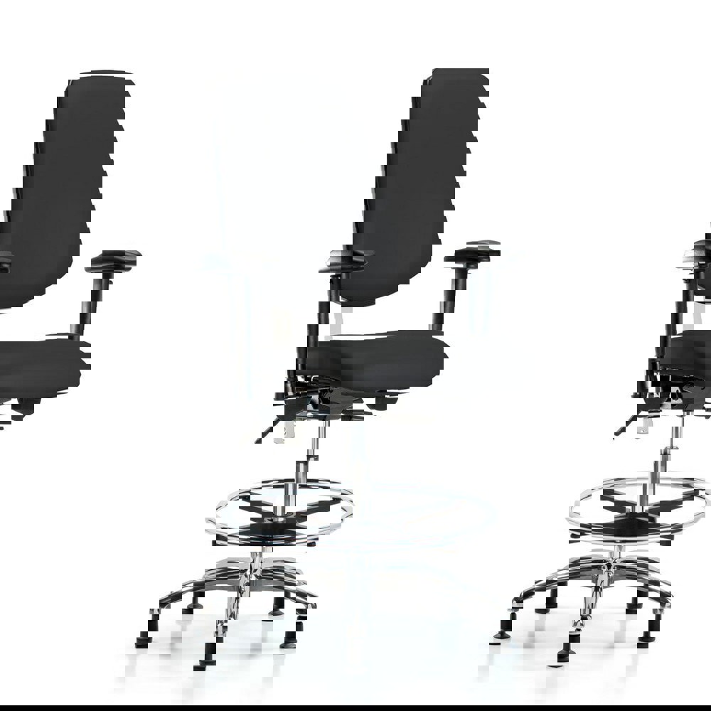 Task Chair: Vinyl, Black