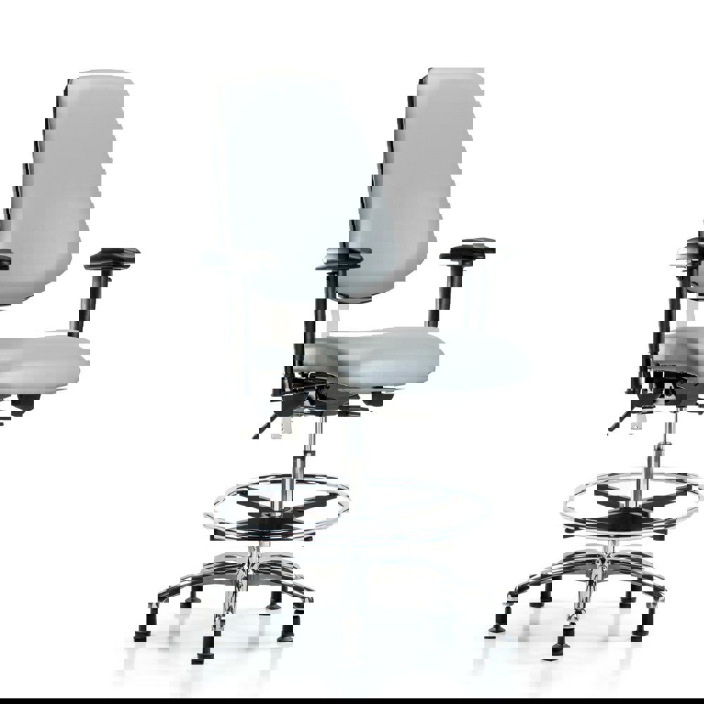 Task Chair: Vinyl, Dove