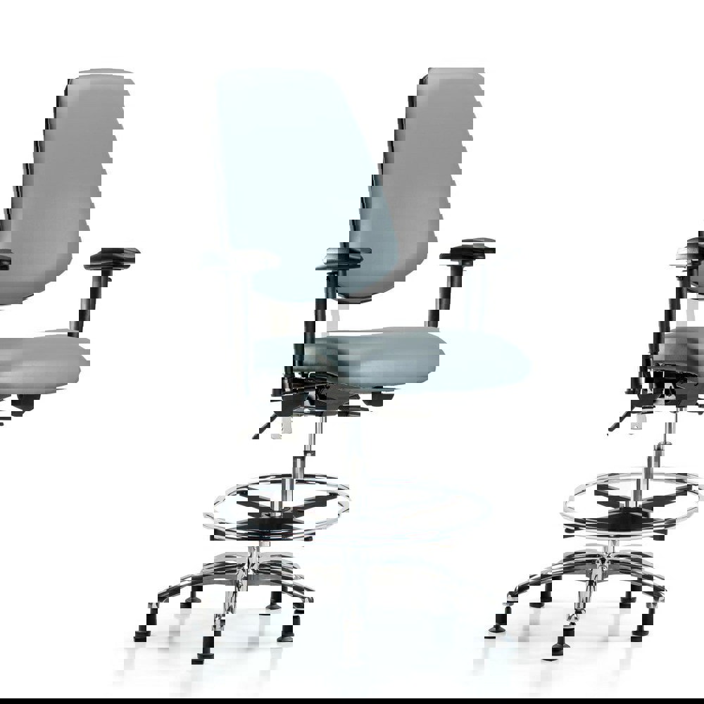 Task Chair: Vinyl, Storm