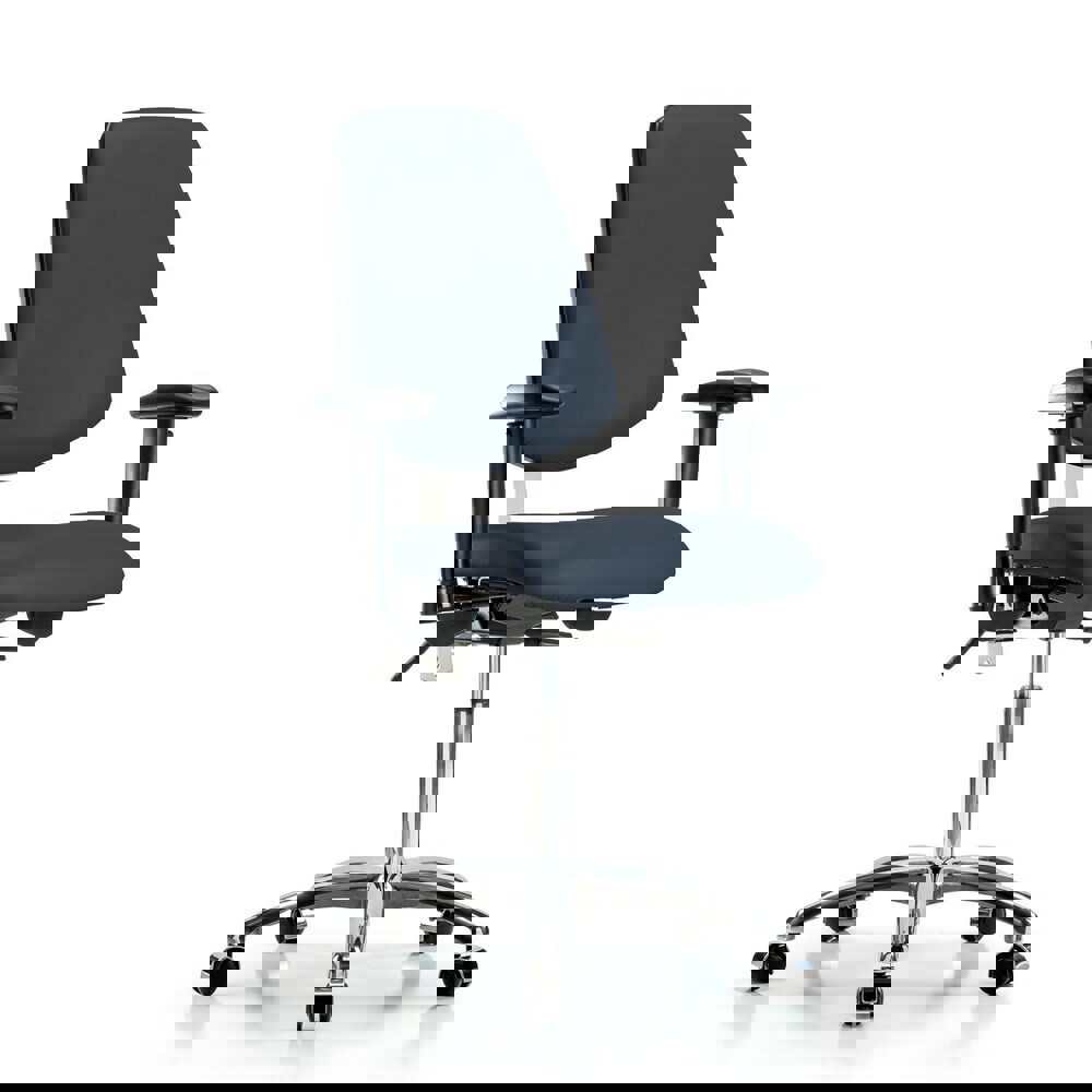 Task Chair: Vinyl, Imperial Blue