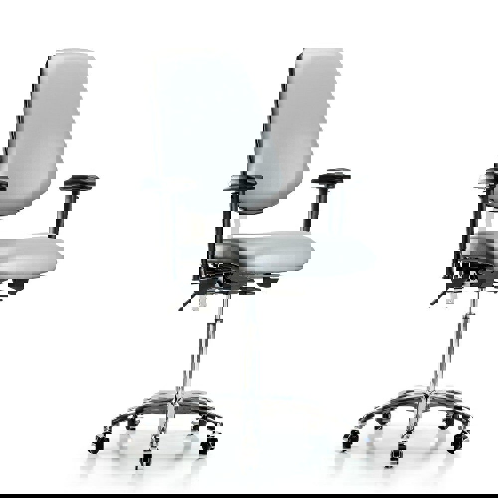 Task Chair: Vinyl, Sterling