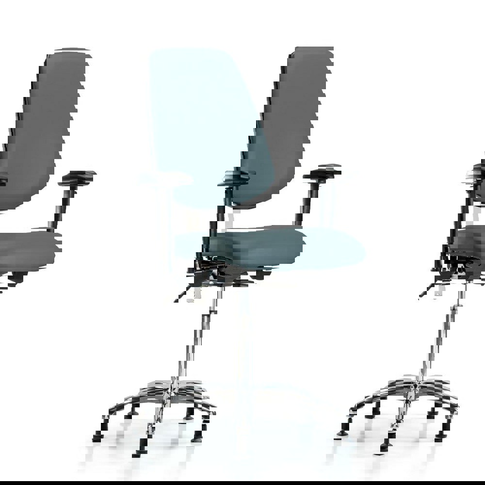 Task Chair: Vinyl, Colonial Blue