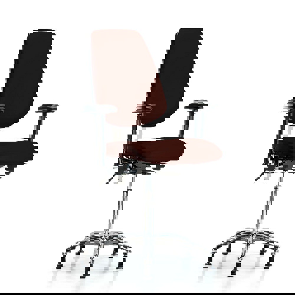 Task Chair: Vinyl, Burgundy