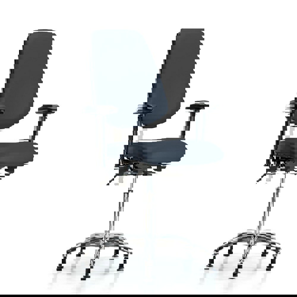 Task Chair: Vinyl, Imperial Blue