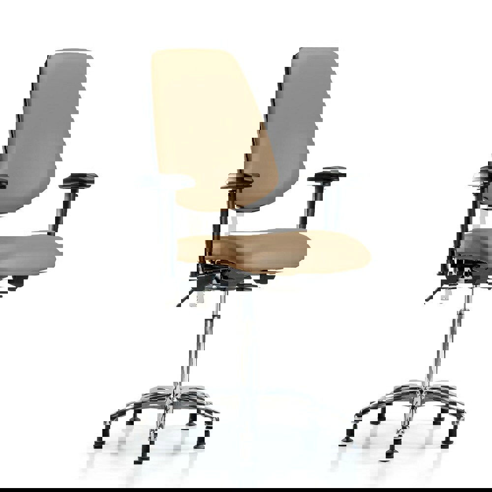 Task Chair: Vinyl, Taupe