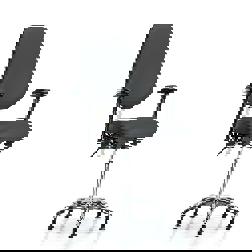 Task Chair: Vinyl, Charcoal