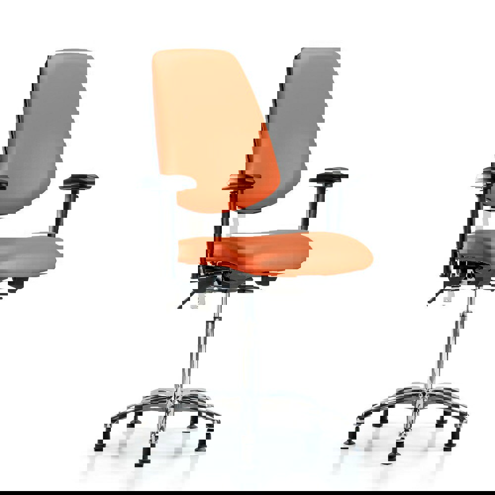 Task Chair: Vinyl, Orange Kist