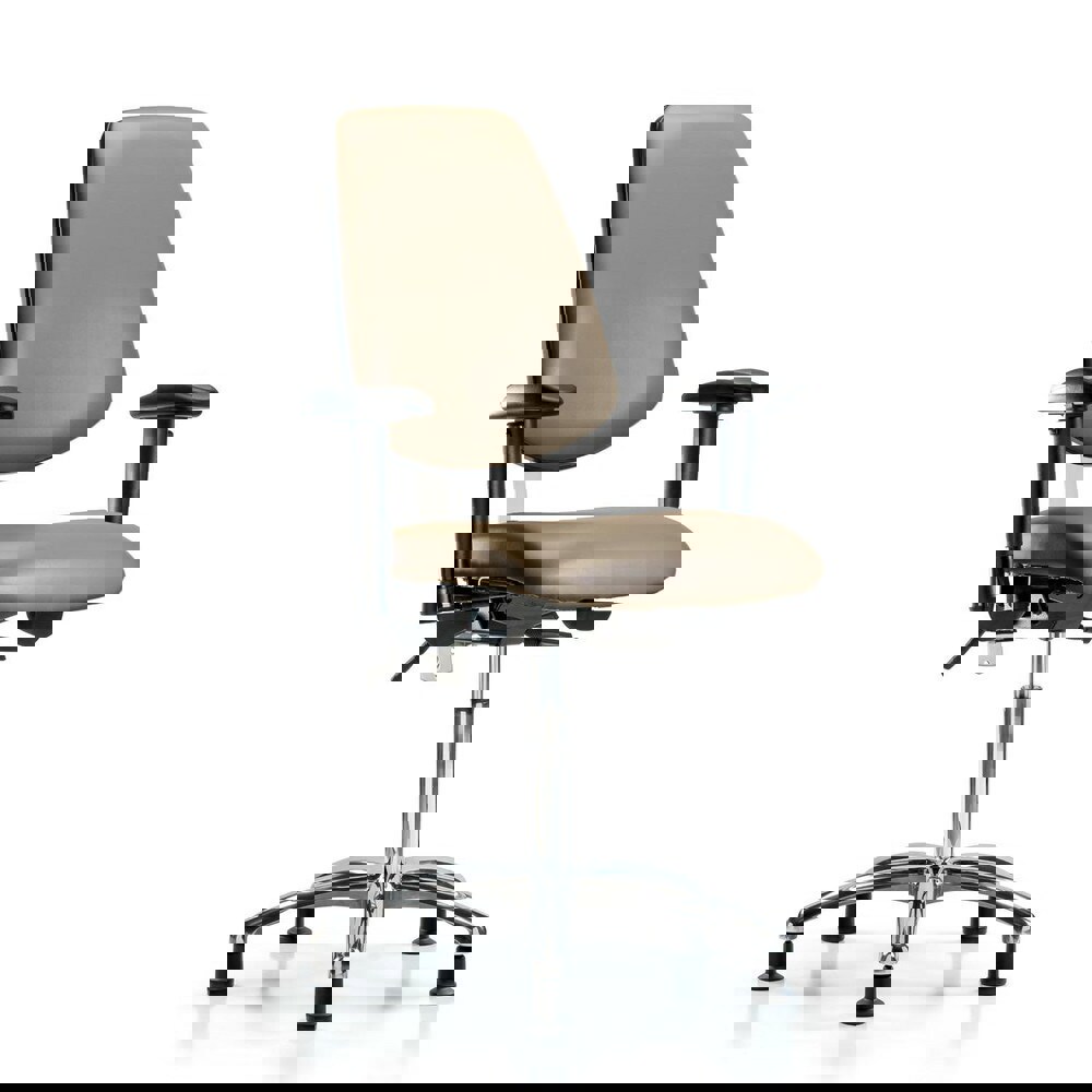 Task Chair: Vinyl, Taupe