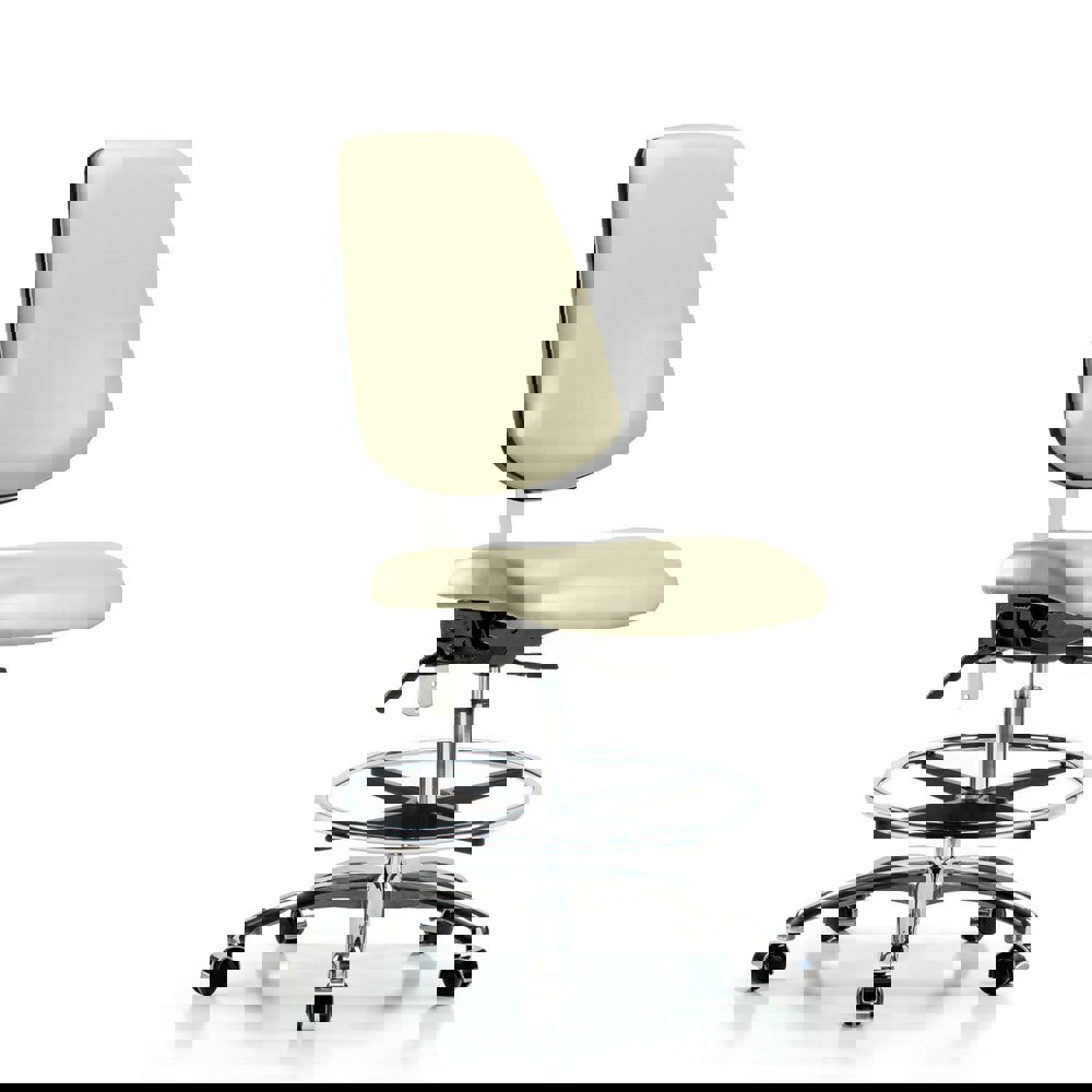 Task Chair: Vinyl, Adobe White