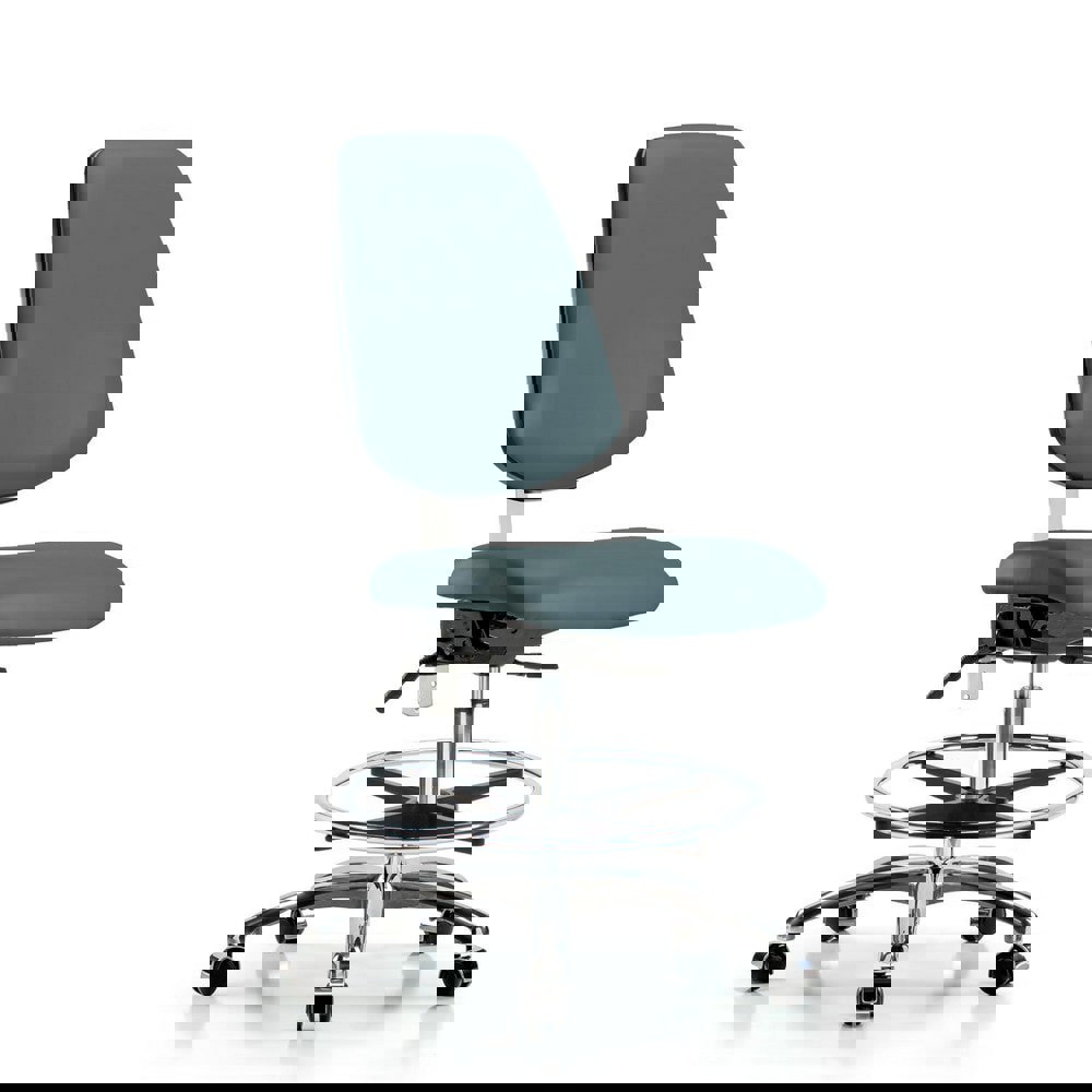 Task Chair: Vinyl, Colonial Blue