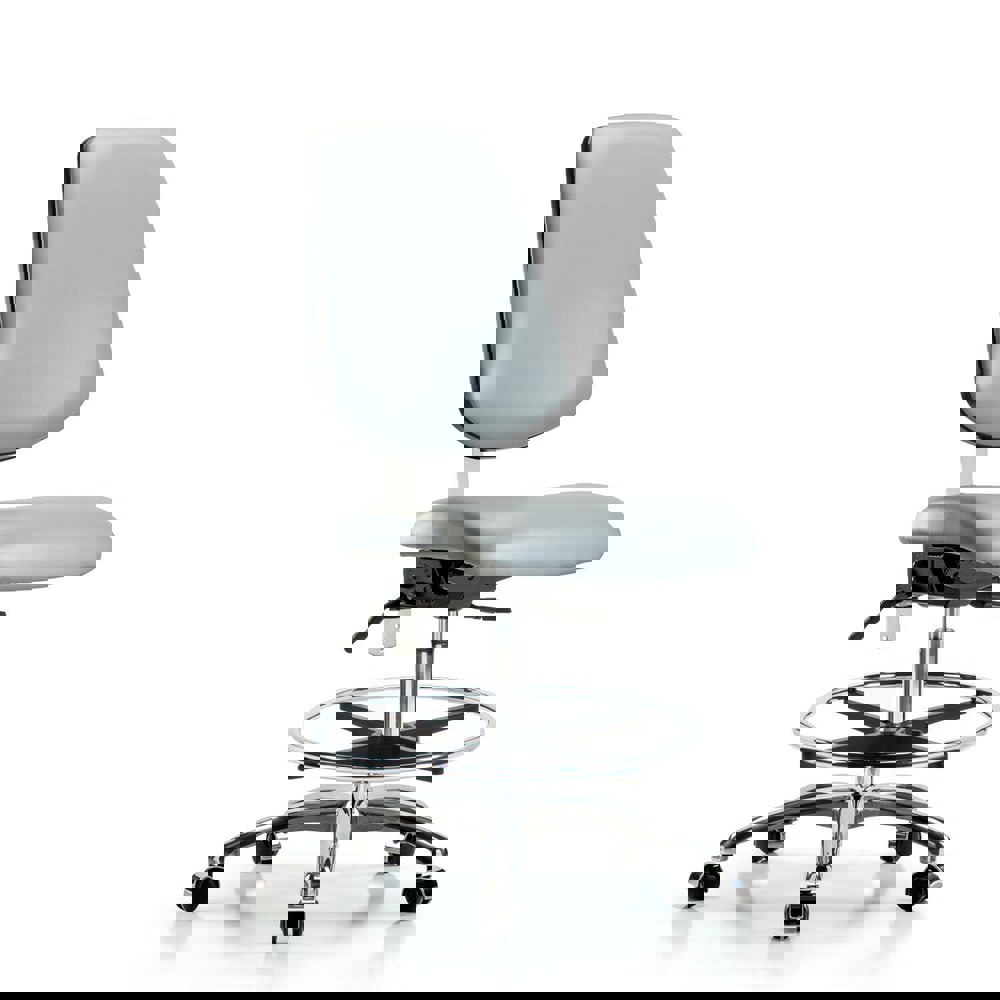 Task Chair: Vinyl, Dove