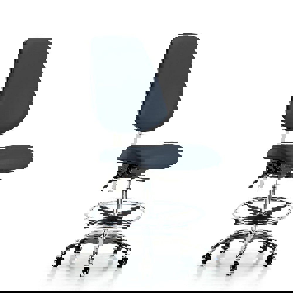 Task Chair: Vinyl, Imperial Blue