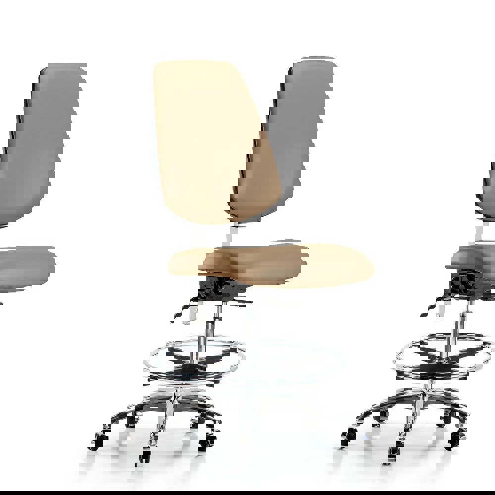 Task Chair: Vinyl, Taupe