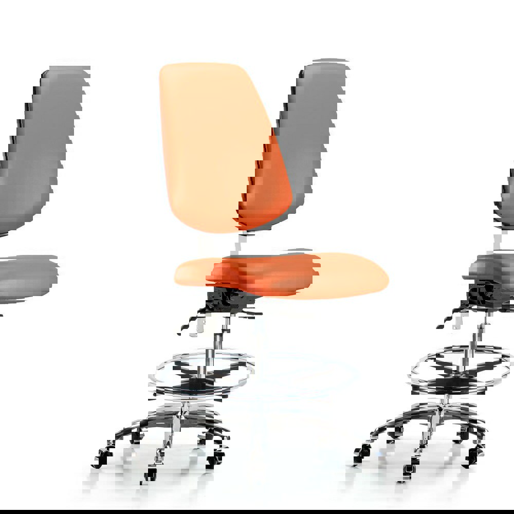 Task Chair: Vinyl, Orange Kist